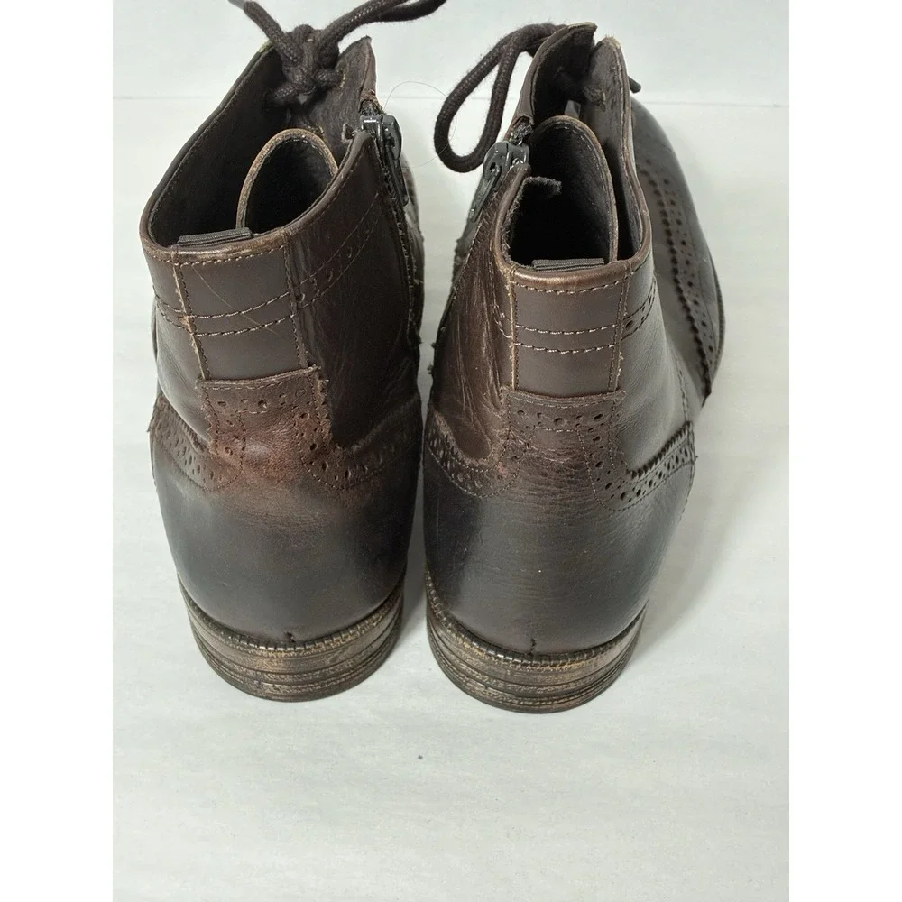 Robert Wayne Minos Chukka Boots Men's Sz 9D‎ Brown Leather Western Classic